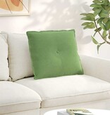 VidaXL Rugkussen Lichtgroen 60 x 50 cm Katoen Stof