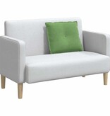 VidaXL Rugkussen Lichtgroen 60 x 50 cm Katoen Stof