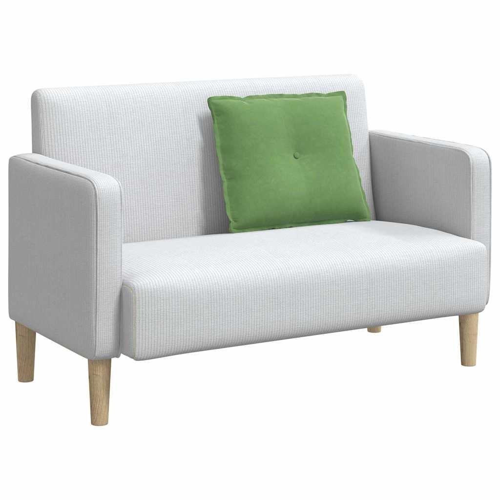 VidaXL Rugkussen Lichtgroen 60 x 50 cm Katoen Stof