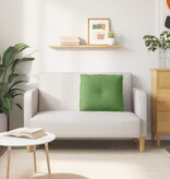 VidaXL Rugkussen Lichtgroen 60 x 50 cm Katoen Stof