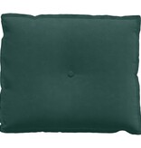 VidaXL Rugkussen Donkergroen 60 x 50 cm Katoen Stof