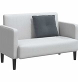 VidaXL Rugkussen Donkergrijs 60 x 50 cm Katoen Stof