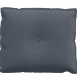 VidaXL Rugkussen Donkergrijs 60 x 50 cm Katoen Stof