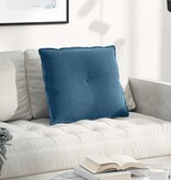 VidaXL Rugkussen Blauw 60 x 50 cm Katoen Stof