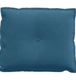 VidaXL Rugkussen Blauw 60 x 50 cm Katoen Stof