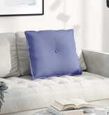 VidaXL Rugkussen Jeans Blauw 60 x 19 x 50 cm Stof