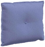 VidaXL Rugkussen Jeans Blauw 60 x 19 x 50 cm Stof