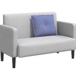 VidaXL Rugkussen Jeans Blauw 60 x 19 x 50 cm Stof