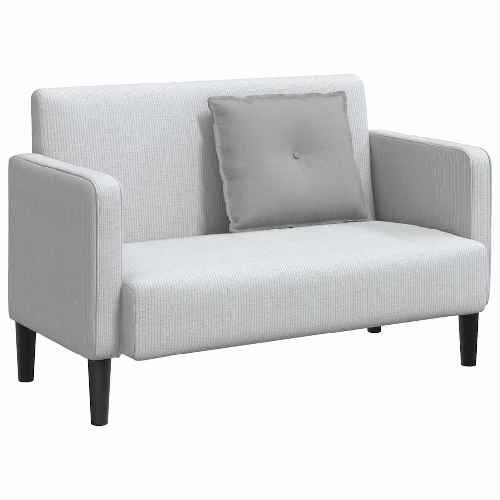 VidaXL Rugkussen Wolkengrijs 60 x 19 x 50 cm Stof