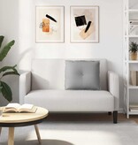 VidaXL Rugkussen Wolkengrijs 60 x 19 x 50 cm Stof