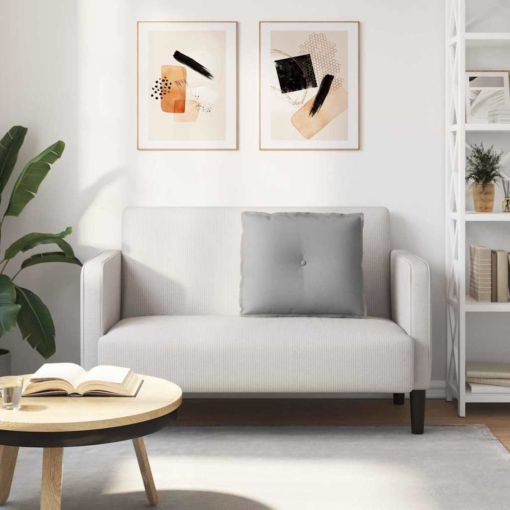 VidaXL Rugkussen Wolkengrijs 60 x 19 x 50 cm Stof