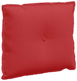 VidaXL Rugkussen Rood 60 x 19 x 50 cm Stof