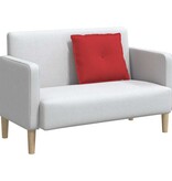 VidaXL Rugkussen Rood 60 x 19 x 50 cm Stof