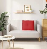 VidaXL Rugkussen Rood 60 x 19 x 50 cm Stof