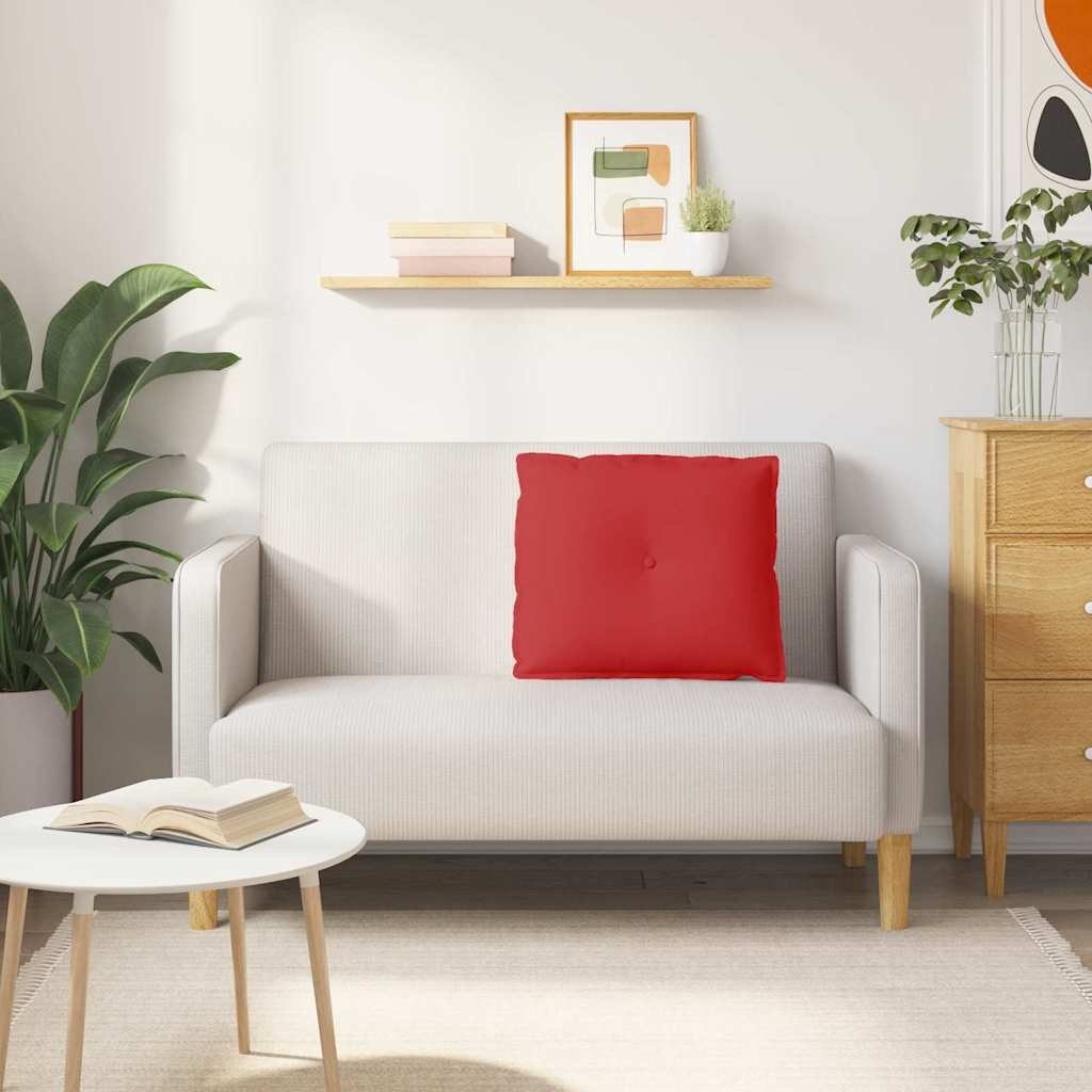 VidaXL Rugkussen Rood 60 x 19 x 50 cm Stof
