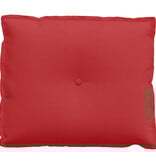 VidaXL Rugkussen Rood 60 x 19 x 50 cm Stof