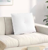 VidaXL Rugkussen Wit 60 x 19 x 50 cm Stof