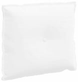 VidaXL Rugkussen Wit 60 x 19 x 50 cm Stof