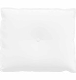 VidaXL Rugkussen Wit 60 x 19 x 50 cm Stof