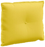 VidaXL Rugkussen Lichtgeel 60 x 19 x 50 cm Stof