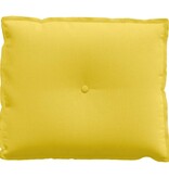 VidaXL Rugkussen Lichtgeel 60 x 19 x 50 cm Stof