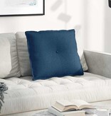 VidaXL Rugkussen Blauw 60 x 19 x 50 cm Stof