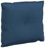 VidaXL Rugkussen Blauw 60 x 19 x 50 cm Stof