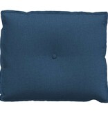 VidaXL Rugkussen Blauw 60 x 19 x 50 cm Stof