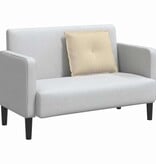 VidaXL Rugkussen Crème 60 x 19 x 50 cm Stof