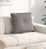 VidaXL Rugkussen Taupe 60 x 19 x 50 cm Stof