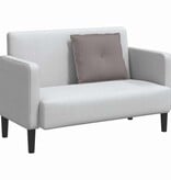 VidaXL Rugkussen Taupe 60 x 19 x 50 cm Stof