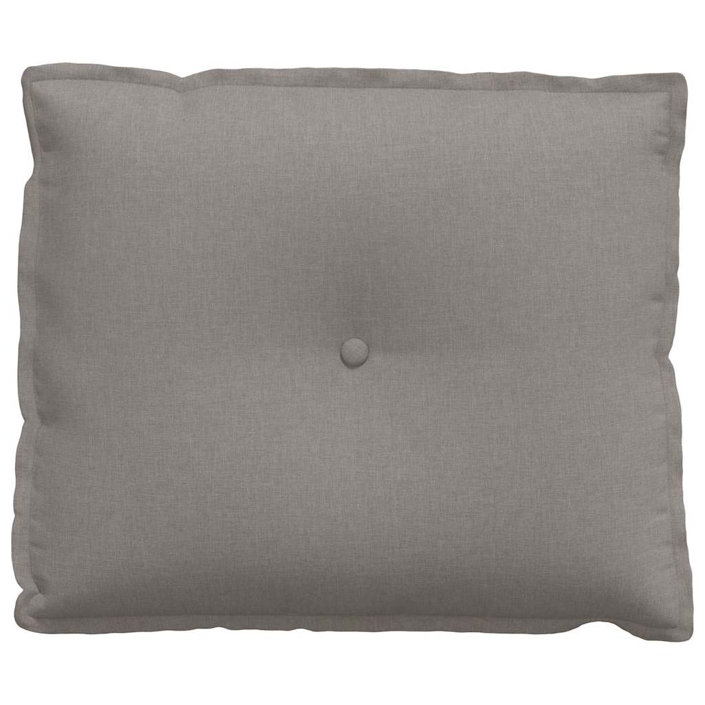 VidaXL Rugkussen Taupe 60 x 19 x 50 cm Stof
