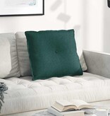 VidaXL Rugkussen Donkergroen 60 x 19 x 50 cm Stof