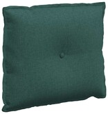 VidaXL Rugkussen Donkergroen 60 x 19 x 50 cm Stof