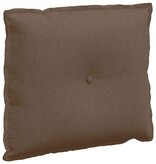 VidaXL Rugkussen Bruin 60 x 19 x 50 cm Stof