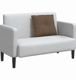 VidaXL Rugkussen Bruin 60 x 19 x 50 cm Stof