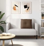 VidaXL Rugkussen Bruin 60 x 19 x 50 cm Stof