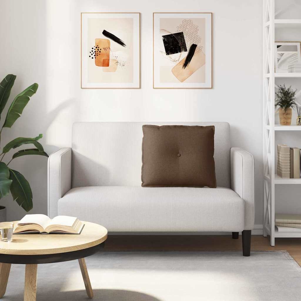 VidaXL Rugkussen Bruin 60 x 19 x 50 cm Stof