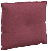 VidaXL Rugkussen Wijnrood 60 x 19 x 50 cm Stof