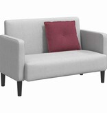 VidaXL Rugkussen Wijnrood 60 x 19 x 50 cm Stof