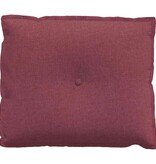 VidaXL Rugkussen Wijnrood 60 x 19 x 50 cm Stof