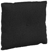 VidaXL Rugkussen Zwart 60 x 19 x 50 cm Stof