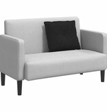 VidaXL Rugkussen Zwart 60 x 19 x 50 cm Stof