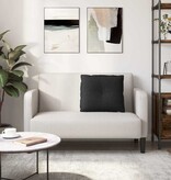 VidaXL Rugkussen Zwart 60 x 19 x 50 cm Stof