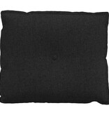 VidaXL Rugkussen Zwart 60 x 19 x 50 cm Stof