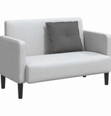 VidaXL Rugkussen Donkergrijs 60 x 19 x 50 cm Stof