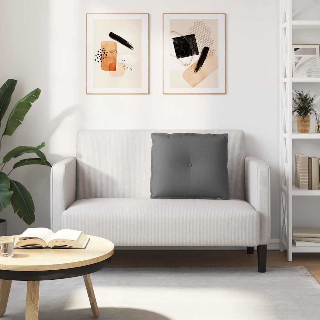 VidaXL Rugkussen Donkergrijs 60 x 19 x 50 cm Stof