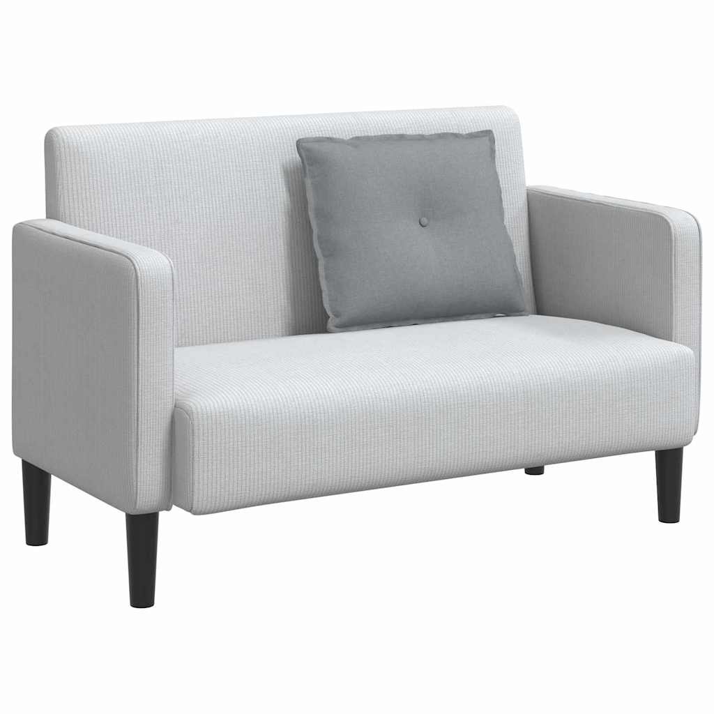 VidaXL Rugkussen Lichtgrijs 60 x 19 x 50 cm Stof