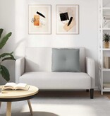 VidaXL Rugkussen Lichtgrijs 60 x 19 x 50 cm Stof