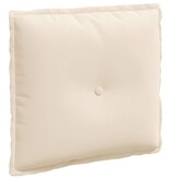 VidaXL Rugkussen Beige 50 x 45 cm Microvezel Stof